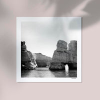 Greek view B&W by Cannanas – Black and White Art Print — Ansicht 2