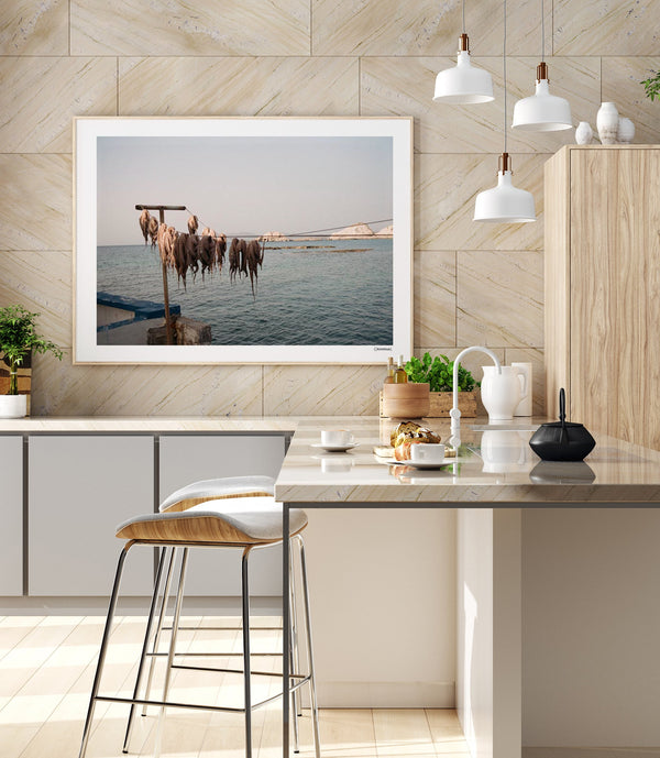 Octopus in Milos Poster by Cannanas – Kunstdruck Berlin