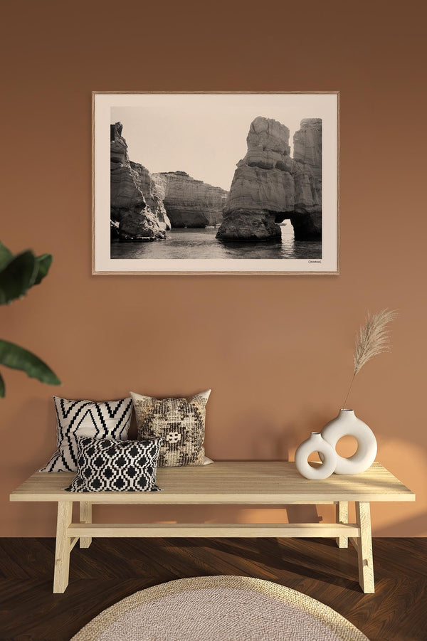Greek Landscapes Poster by Cannanas – Black and White Photography