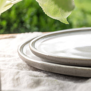 Teller Ddoria groß – Steingut | Granit Grau | Handgefertigt & robust