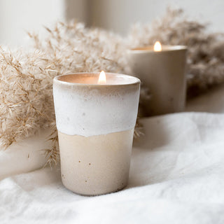 Kerzen-Set Mixed – Steingut | Handgegossen | 2-in-1 Design