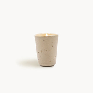 Mini Kerze Eelina – Steingut | Zirbe-Zitrone | Handgegossen