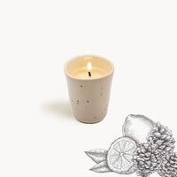 Mini Candle Eelina – Stoneware Pine & Lemon Hand-Poured — Ansicht 2