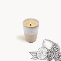 Mini Candle Aalina Swiss Pine-Lemon – Hand-poured stoneware 50g — Ansicht 2