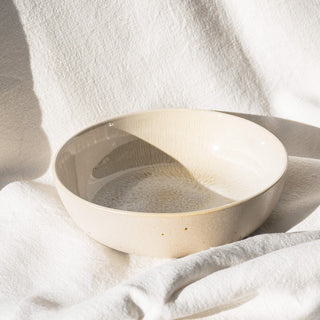 Geschirr Set Mixed – Steingut | Ddoria & Eelina | Weiß & Beige | Handgefertigt