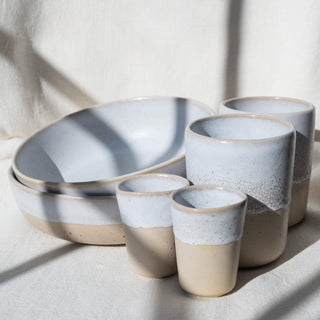 Frühstücksset Aalina – Steingut | Handgemacht | Natürlich & zeitlos