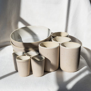 Frühstücksset Eelina – Steingut | Handgemacht | Natürlich & langlebig