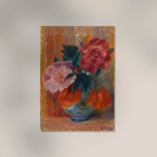Tulips and Peonies in Pitcher by William James Glackens Botanical Poster – Fine Art Print | UV-beständig | Blumenstillleben