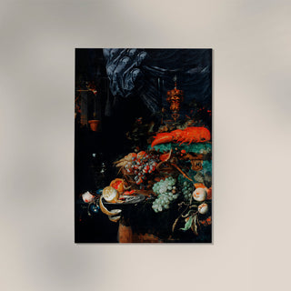 Fruits and Lobster by Abraham Mignon Botanical Poster – Barockes Stillleben | Fine Art Print | Canvas