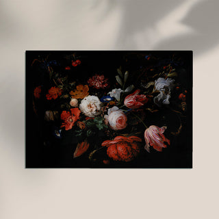 A Garland of Flowers – Abraham Mignon | Botanisches Poster | Barock