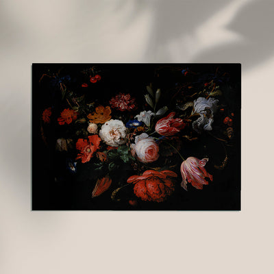A Garland of Flowers – Abraham Mignon | Botanical Poster | Baroque
