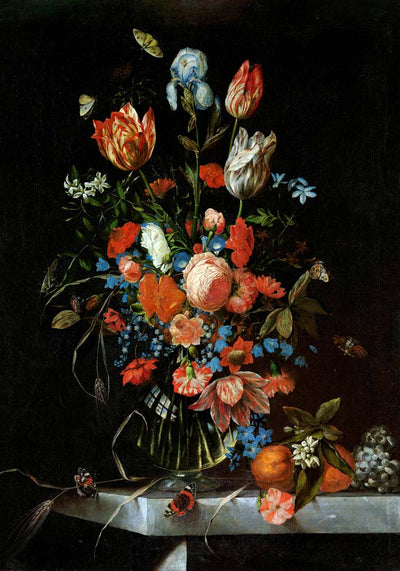Still Life with Flowers – Ottmar Elliger Botanical Poster | Fine Art Print Premium