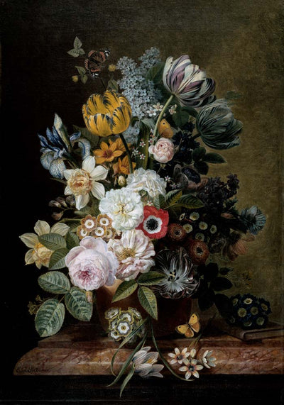 Still Life with Flowers Botanical Poster – Fine Art Print von Eelke Jelles Eelkema