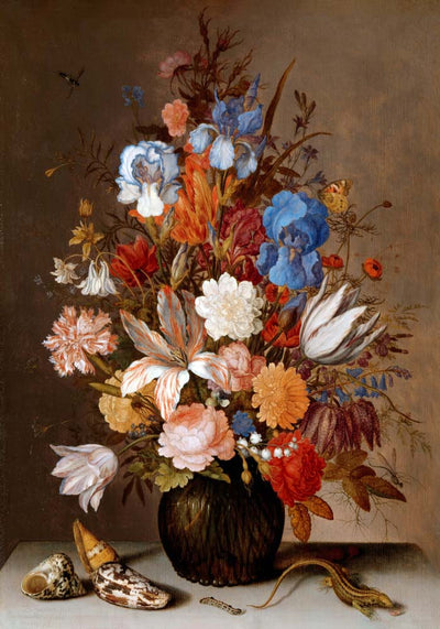 Still Life with Flowers by Balthasar van der Ast – Fine Art Print UV-beständig Atelierdruck