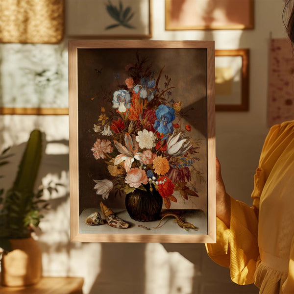 Still Life with Flowers by Balthasar van der Ast – Fine Art Print UV-beständig Atelierdruck