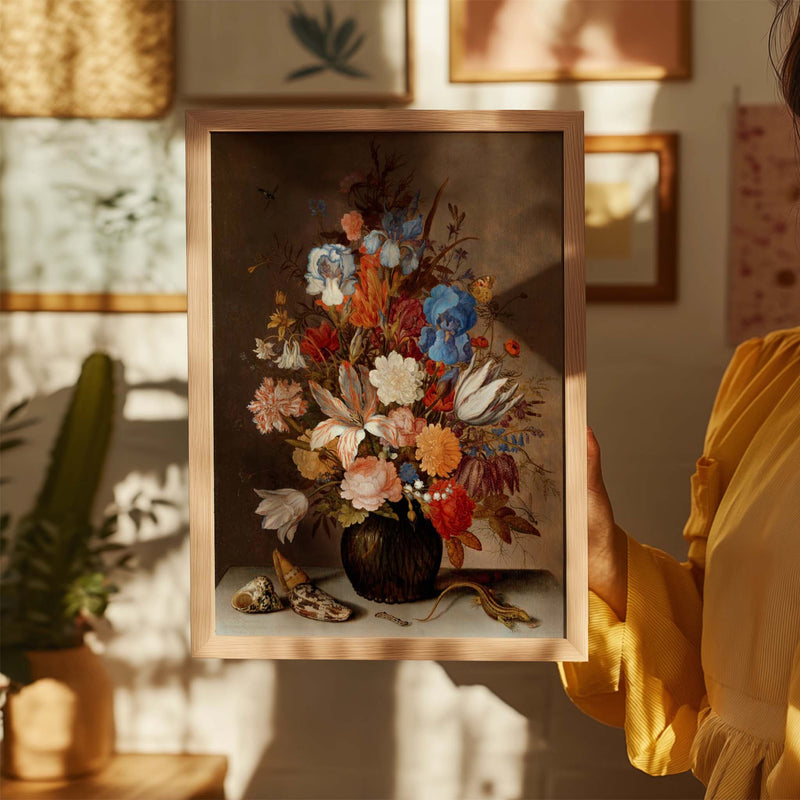 Still Life with Flowers by Balthasar van der Ast – Fine Art Print UV-beständig Atelierdruck — Ansicht 2