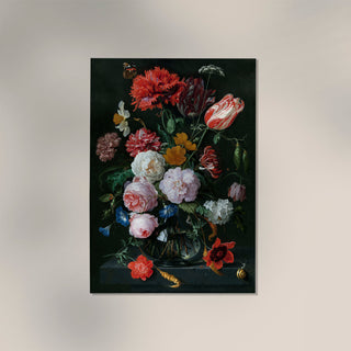 Still Life with Flowers in a Glass Vase – Fine Art Print | UV-beständig | Atelierdruck