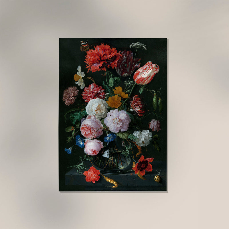 Still Life with Flowers in a Glass Vase – Fine Art Print | UV-beständig | Atelierdruck — Ansicht 3