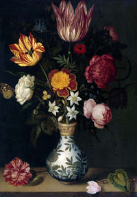 Still Life with Flowers in Wan-Li Vase – Fine Art Print UV-beständig Atelierdruck — Ansicht 4