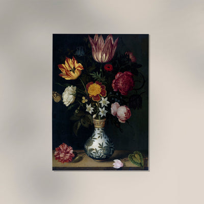 Still Life with Flowers in Wan-Li Vase – Fine Art Print UV-beständig Atelierdruck