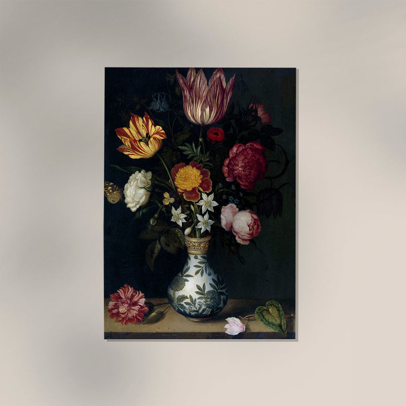 Still Life with Flowers in Wan-Li Vase – Fine Art Print UV-beständig Atelierdruck — Ansicht 3