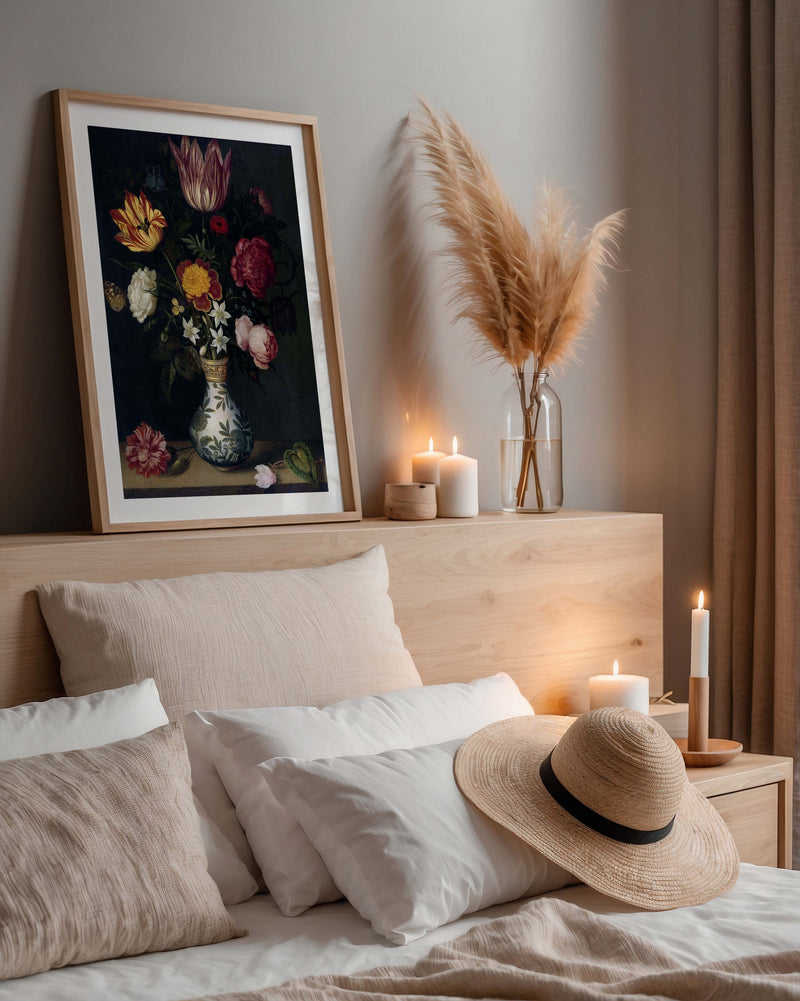Still Life with Flowers in Wan-Li Vase – Fine Art Print UV-beständig Atelierdruck — Ansicht 2