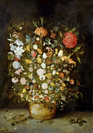 Stillleben mit Blumen von Jan Brueghel – Kunstdruck | Botanisch | Archivqualität