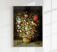 Stillleben mit Blumen von Jan Brueghel – Kunstdruck Archivqualität — Ansicht 1
