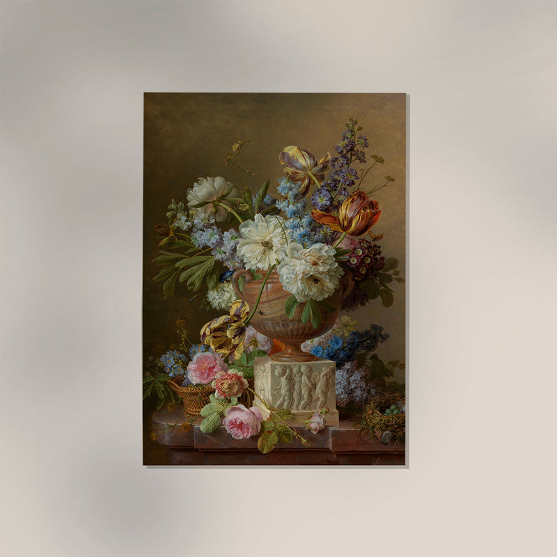 Still Life with Alabaster Vase – Botanical Art Print Archival Quality — Ansicht 3