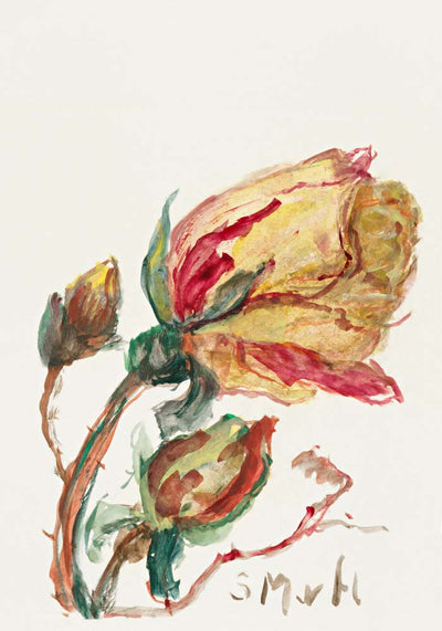 Rose by Sientje Mesdag-van Houten Botanical Poster – Kunstdruck Berlin