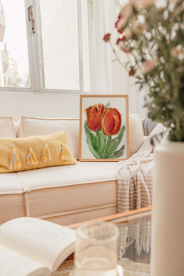 Two Red Tulips Botanical Poster – Sientje Mesdag-van Houten
