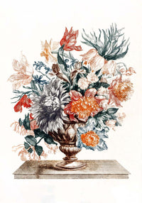 Stone Vase with Flowers by Johan Teyler – Botanischer Kunstdruck — Ansicht 4