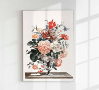 Stone Vase with Flowers Nr. 3 – Botanischer Kunstdruck von Johan Teyler — Ansicht 1