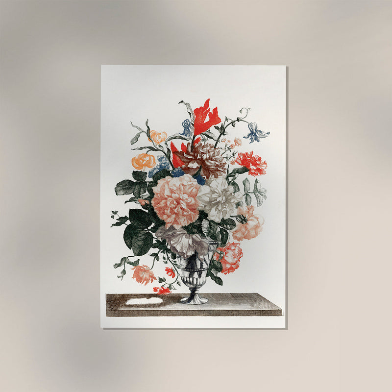Stone Vase with Flowers Nr. 3 – Botanischer Kunstdruck von Johan Teyler — Ansicht 3