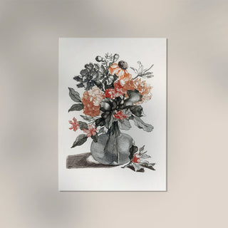 Stone vase with flowers nr 4 by Johan Teyler  Botanical Poster
