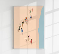 Walking on the Beach Nr. 2 – Fine Art Print | Küstenmotiv | Fotokunst — Ansicht 1