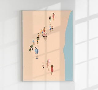 Walking on the Beach Nr. 2 – Fine Art Print | Küstenmotiv | Fotokunst