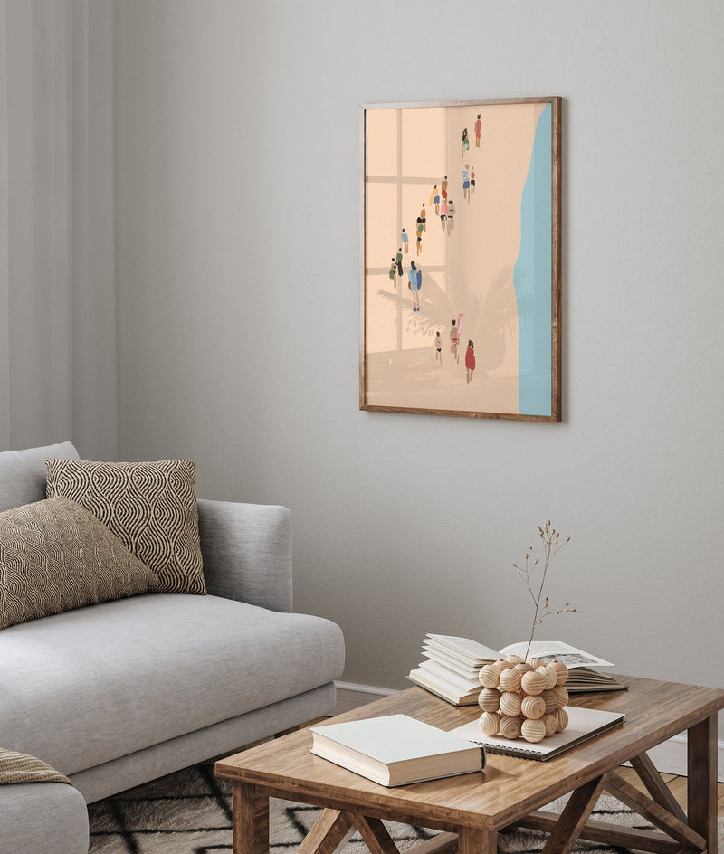 Walking on the Beach Nr. 2 – Fine Art Print | Küstenmotiv | Fotokunst — Ansicht 3
