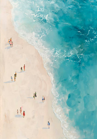 Beach Seen From Above Art Poster – Fine Art Paper | Canvas | UV‑archivfest