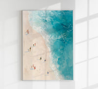 Beach Seen From Above Art Poster – Fine Art Paper or Canvas, UV-Archival — Ansicht 1