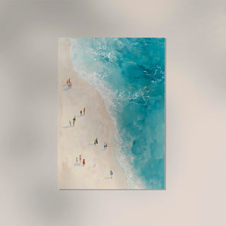 Beach Seen From Above Art Poster – Fine Art Paper | Canvas | UV‑archivfest