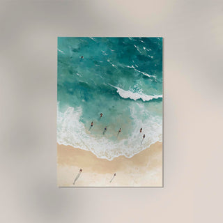 Beach Seen From Above Nr. 2 Art Poster – Fine Art Paper | Canvas | UV‑archivfest