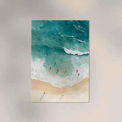 Beach Seen From Above No. 2 Art Poster – Fine Art Paper | Canvas | UV-Archival