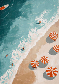 Beach Seen From Above No. 3 Art Poster – Fine Art Paper | Canvas | UV-Archival — Ansicht 4