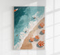 Beach Seen From Above No. 3 Art Poster – Fine Art Paper | Canvas | UV-Archival