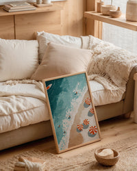 Beach Seen From Above No. 3 Art Poster – Fine Art Paper | Canvas | UV-Archival — Ansicht 2