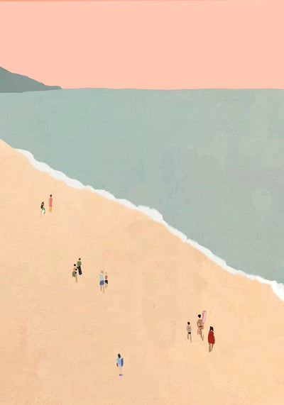 Late Afternoon at the Beach Fine Art Print – Premium Art Print in 6 Sizes