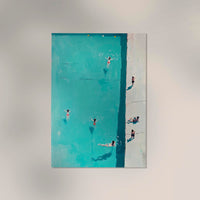 Summer Day at the Pool Art Poster – Fine Art Print UV-beständig Atelierdruck — Ansicht 3