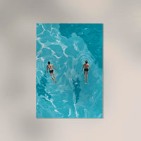 Two Floating in the Water Art Poster – Fine Art Print UV-resistent Canvas — Ansicht 3