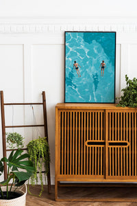 Two Floating in the Water Art Poster – Fine Art Print UV-resistent Canvas — Ansicht 2